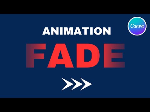Create Fade Animation Effect in canva | Fade text effect | Text effect
