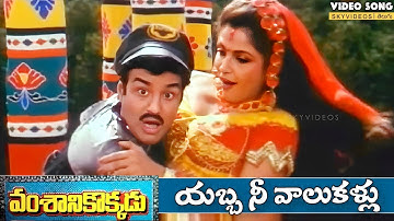 Vamsanikokkadu Movie Yabba Nee Vaalu Kallu Video Song Balakrishna  Ramya Krishna @skyvideostelugu