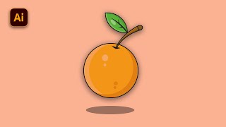 Adobe illustrator tutorial - How to draw orange in illustration