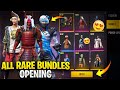  first time open  all rare bundles and guns  cupid scar and samurai  exchange token  freefire