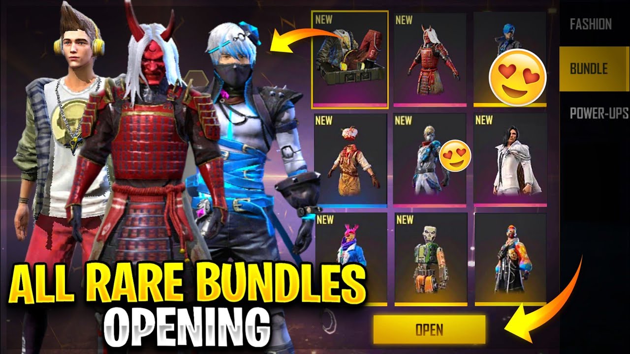 First Gun Rarest Bundle 💥 First Time Open All Rare Bundles And Guns 💥 Cupid Scar And Samurai 💥 ...