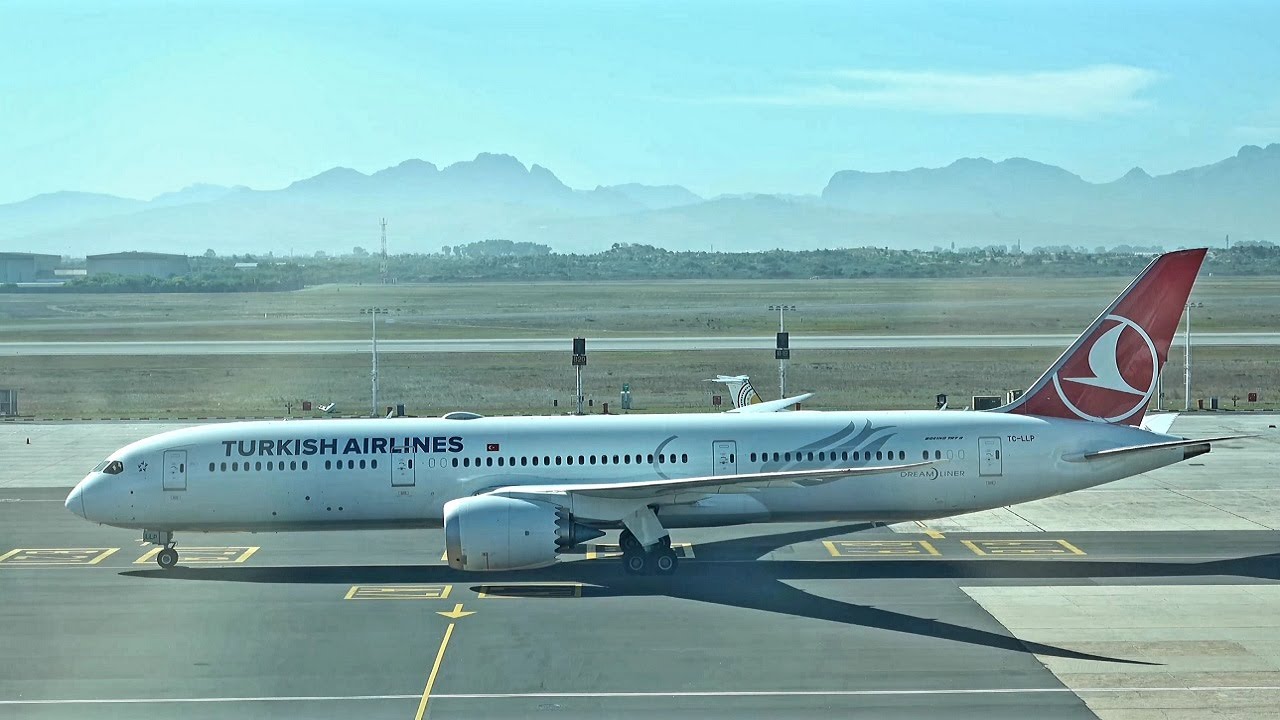 Turkish Airlines 787-9 Landing At Cape Town International Airport (4K) 