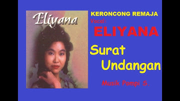 SURAT UNDANGAN (LIRIK) - Keroncongan - Eliyana - Musik Pompi S.