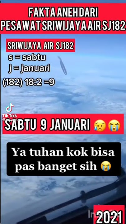 detik detik pesawat Sriwijaya air sj182