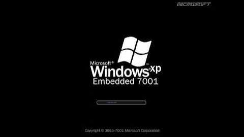 Startup (Alternate Version) Windows XP Embedded 7001