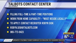 Talbots hiring full, part-time workers