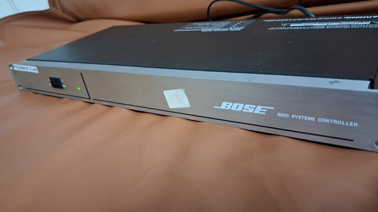 Bose 502c system controller - YouTube