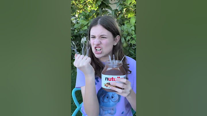 Ela só queria pão com Nutella 😂