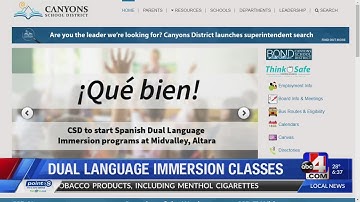 Dual language immersion classes