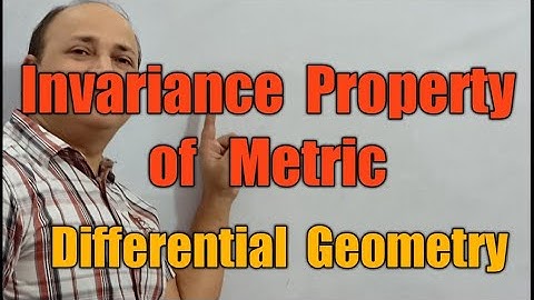 invariance property of metric || metric is invariant under transformation || Differential geometry
