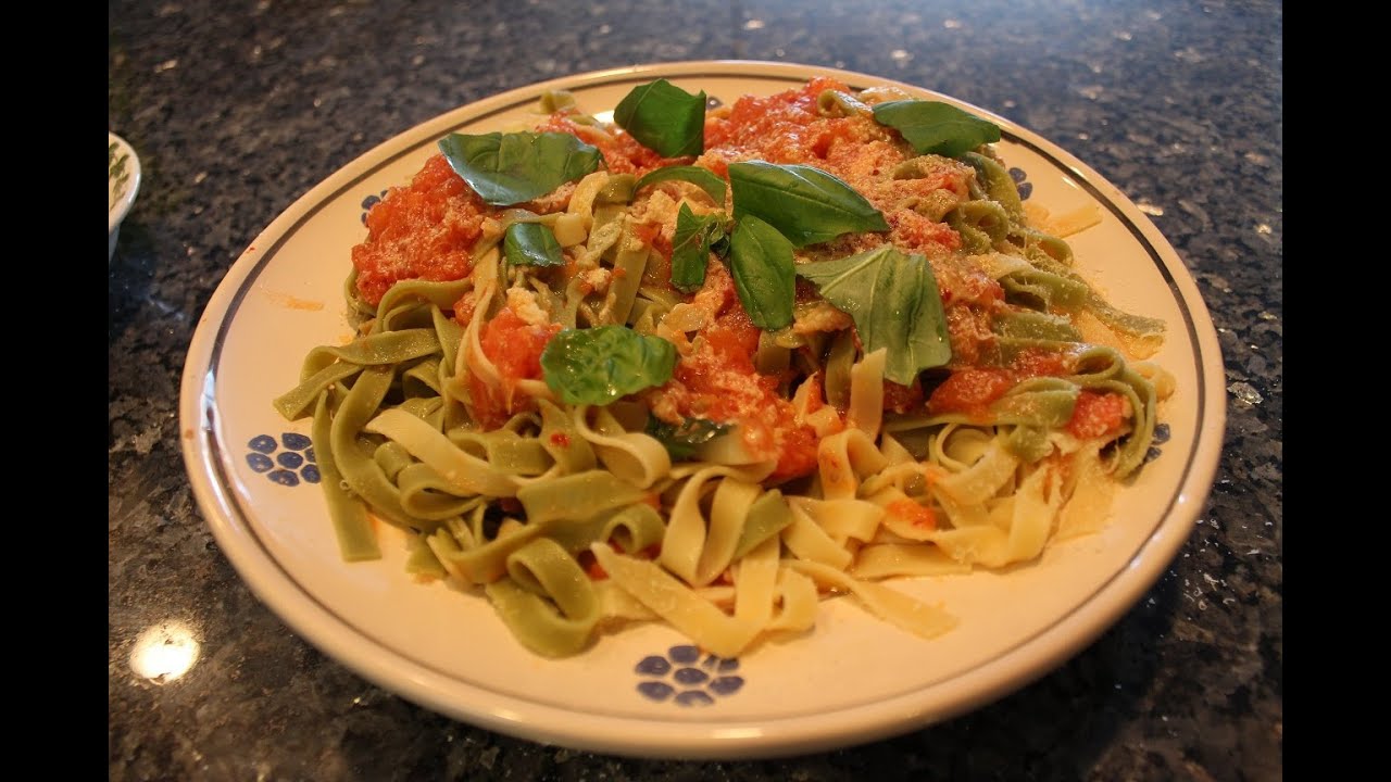 Straw and Hay Pasta Recipe YouTube