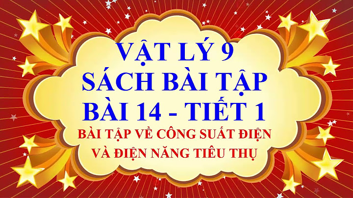 Giải sách bài tập vật lý 9 công suất điện