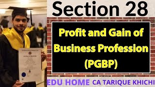 Celebrity Section 28 "Profit and Gain from Business or Profession" || CA Tarique Khichi. Wealth