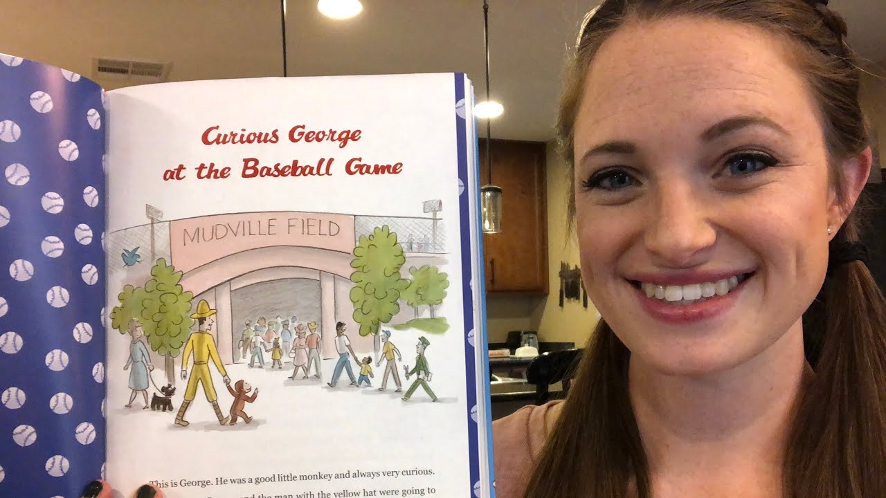 Curious George at a Baseball Game READ ALOUD - YouTube