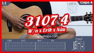 (Hướng dẫn Guitar) 3107 4  - W/n x Erik x Nâu | Guitar Cover | Ngầu Guitar