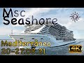 Cruzeiro Mediterrâneo Msc Seashore 20 Agosto 2021