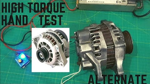 How to Car Alternator Dynamo  to Brushless High Torque Motor Hand load  Testing