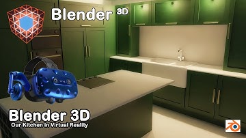 A VR walk around our 3D Kitchen (Blender 3D & Unreal Engine)