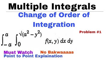11. Change of Order of Integration | Concept & Problem#1 | MULTIPLE INTEGRALS