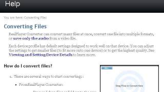 How-To Convert Real Player Files