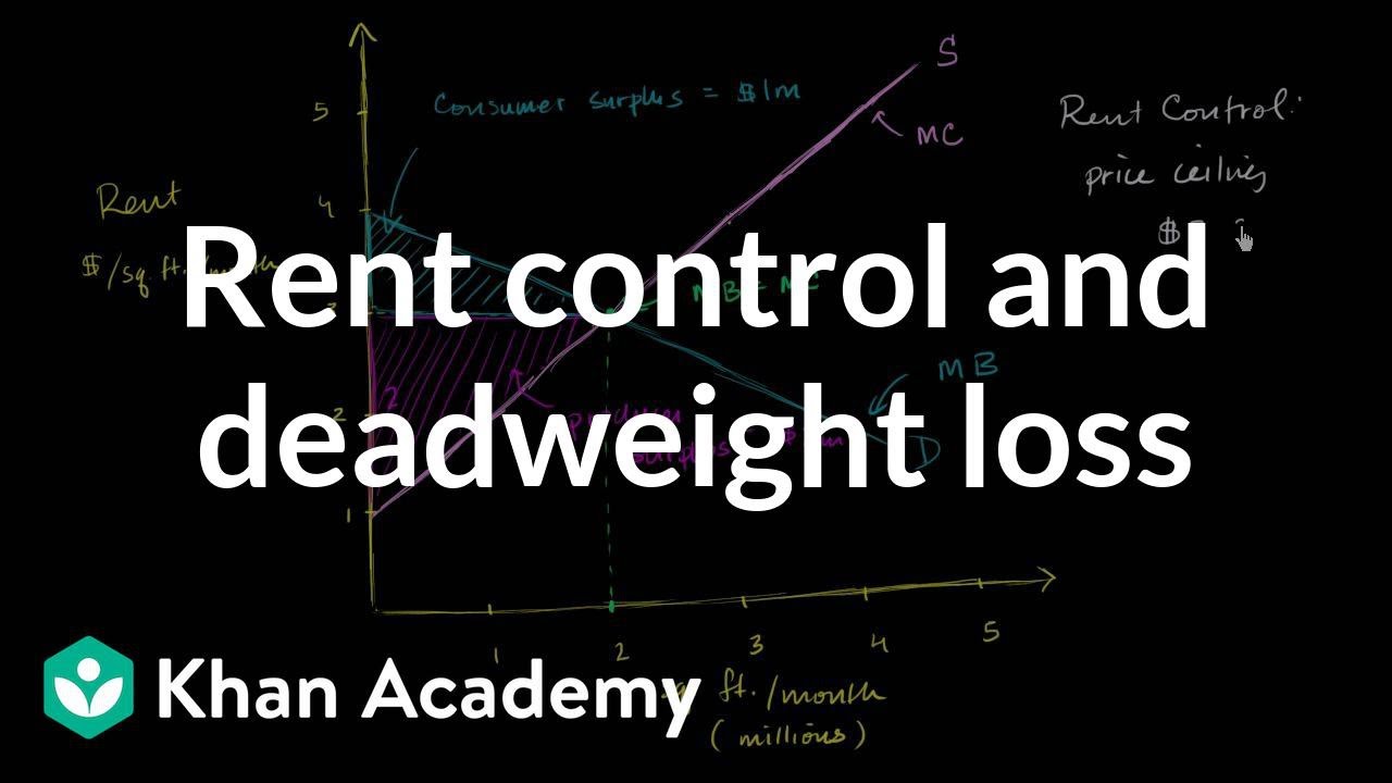 Rent Control And Deadweight Loss Video Khan Academy