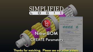 Nitro-BOM, CREATE Parameters Net Worth