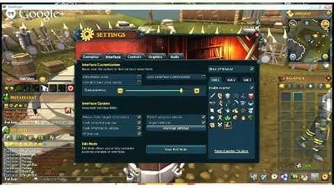 RS3 Live, Interface Tutorial