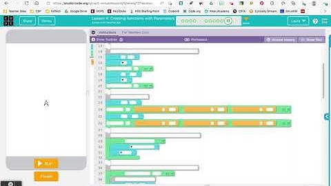Code.org Turtle Programming 4.13 Tutorial