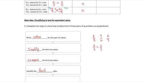 Identifying Proportional Relationships