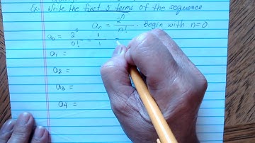 Writing Terms of Sequence with Factorial Notation