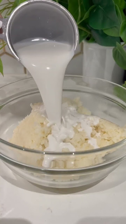 Mango sticky rice is the best dessert that’s *not too sweet* 😉 #recipe