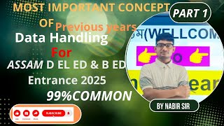 Data handling Most Important Concept For D EL ED &amp; B ED Entrance By Nabir Sir @HonestLearner