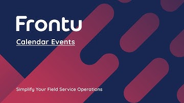 Frontu: Calendar Events