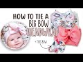 Tutorial  big bow headband headwrap