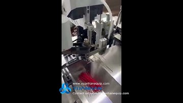 Servo motor driven cable cutting stripping and 2 ends crimping machine YH-SF201 - Yuanhan