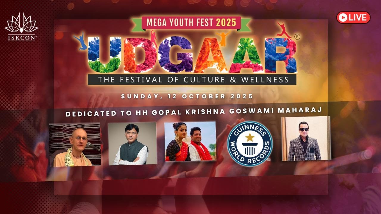 UDGAAR 2025 |15000 Youths | ISKCON | The Festival of Culture & Wellness I LIVE