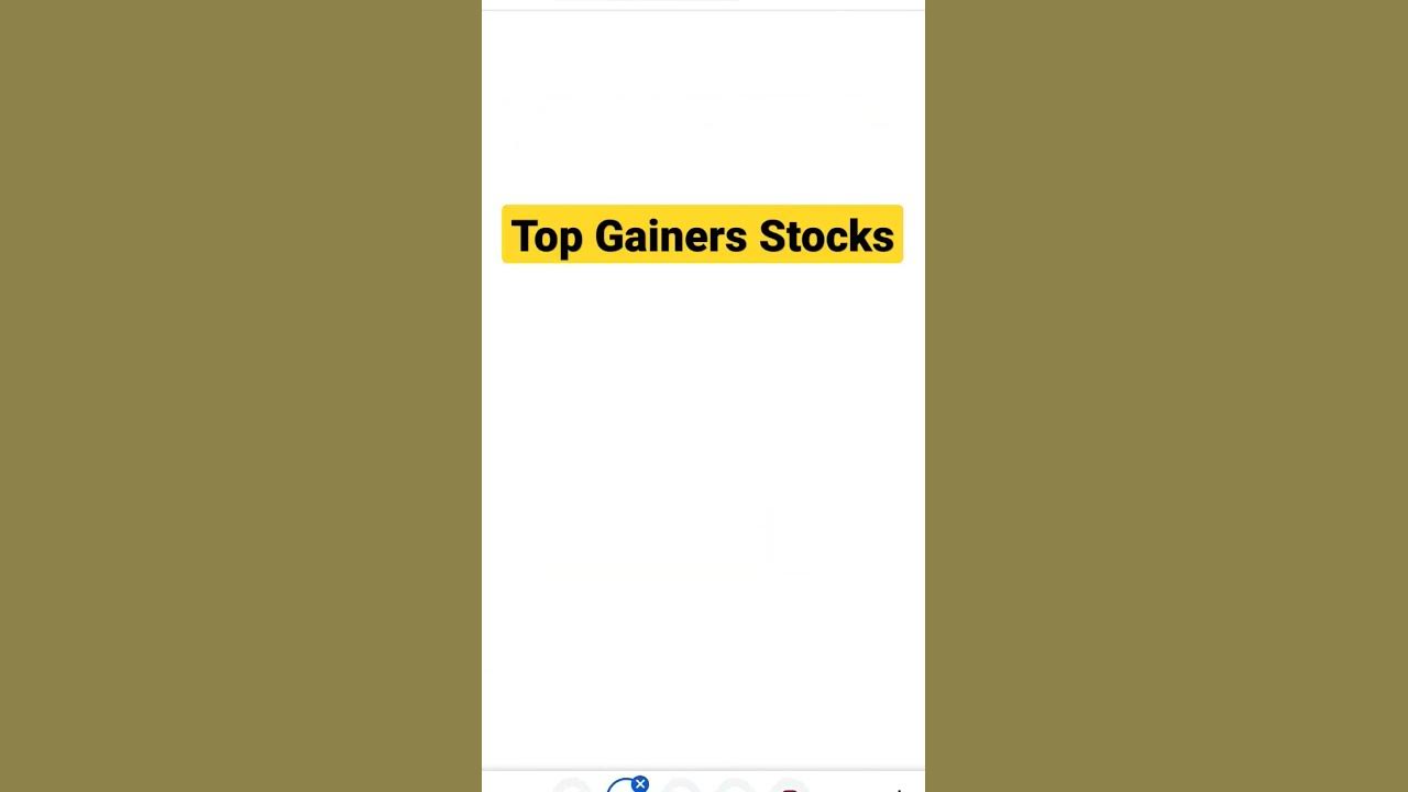 top Gainers stocks today - YouTube