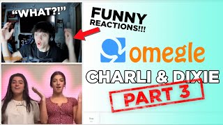 Charli D&#39;amelio on Omegle [PART 3] - FAKE PRANK - Hilarious Reactions!