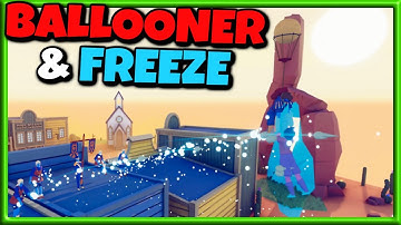 Freeze Midair! Ballooner & Ice Mage vs Every Faction - TABS Gameplay Unit Creator Update