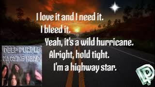 Highway Star (Lyrics) - Deep Purple | Correct Lyrics