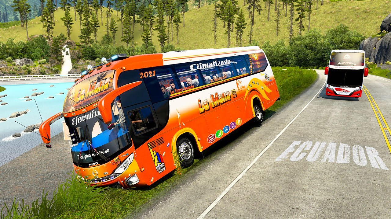nos accidentamos en el bus La Mana Ecuador Cuenca mods ats 1.47