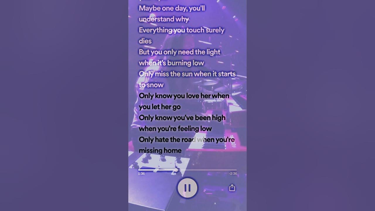 Let Her Go by Passenger #lyrics #spotify #song