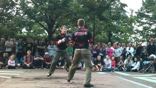 Halifax International Busker Festival 2011 - Team 2X introductions (Carl Fortin)