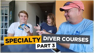 Junior Master Scuba Diver talks Specialty Scuba Diving Courses