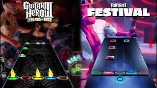 'Bulls on Parade' - Fortnite Festival vs. Guitar Hero 3 Chart Comparison