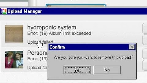 Picasa Web Albums bug error 19