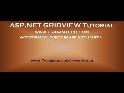 AccessDataSource in asp net   Part 6