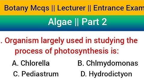 Botany Mcqs || Algae Mcqs Part 2 || Lecturer Test || University Entry Test preparation