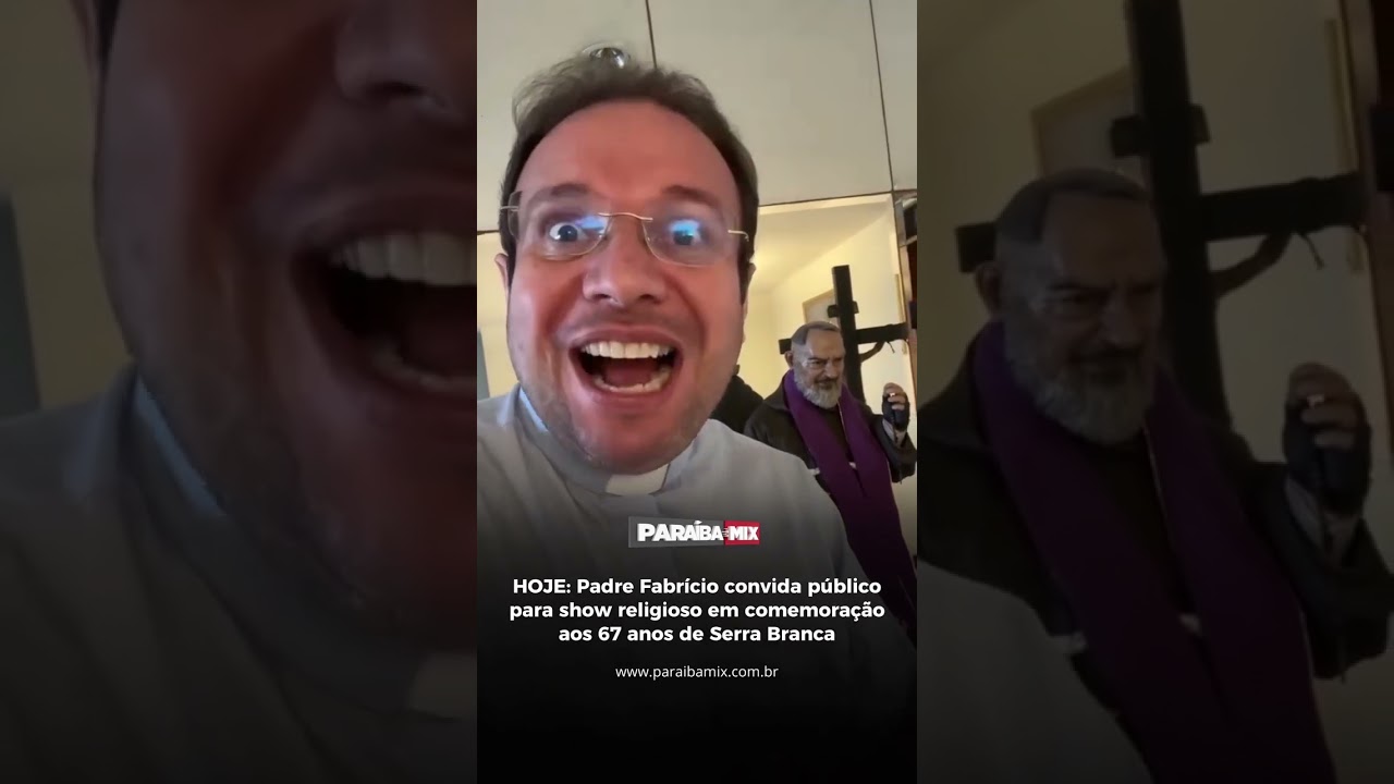 HOJE: Padre Fabrício convida público para show religioso em comemoração aos 67 anos de Serra Branca