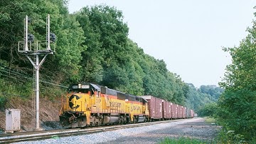 Chessie CSX NYS&W on the B&O Keystone sub, Broadford, PA 1988-1990